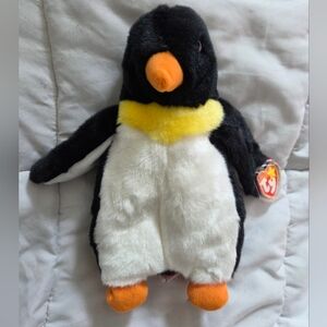 Waddle Penguin Ty Origin Beanie Buddy  Retired 9" Bird Soft 1998